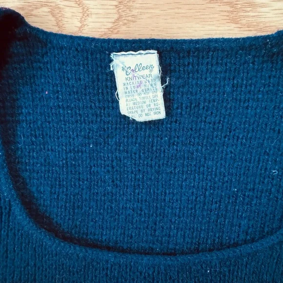 Amazingly Groovy 70s Vintage Mushroom Sweater Vest Small Retro Boho look - Picture 4 of 4